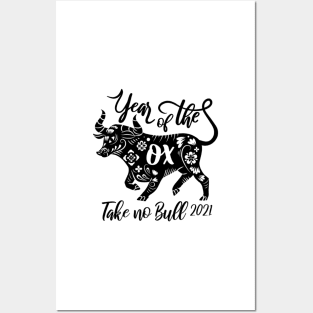 Year of the Ox 2021 Take No Bull Posters and Art